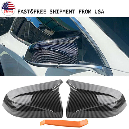 Carbon Fiber Side Mirror Covers for 2017-2022 Tesla Model 3 (2017-2022)