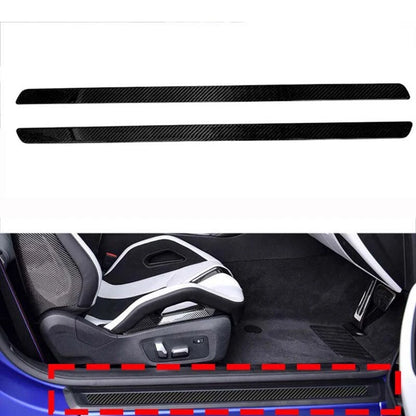 Real Carbon Fiber Front Door Sill Trim Strip For BMW M3 G80 / M4 G82 2021-2024