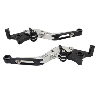 CNC Silver Extendable Brake Clutch Levers for Kawasaki ZX10R/RR/KRT/SE (16-20)