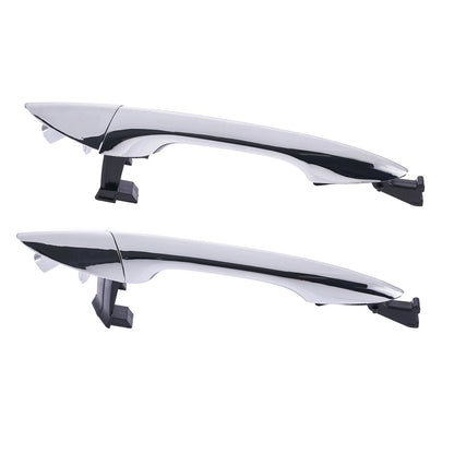 Door Handle Outer 2 x Chrome Rear Left+Right for Hyundai Elantra MD (2011–2015)