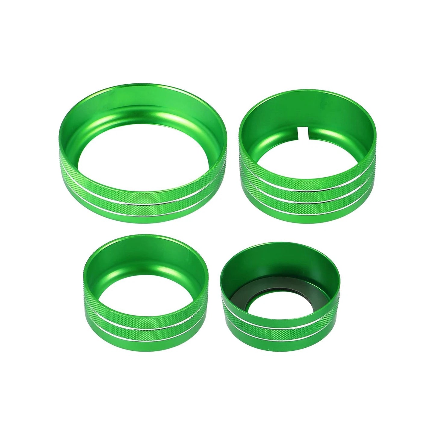 8 x Green Radio Switch Knob Cover for Chevy Silverado GMC Sierra (2014-2018)