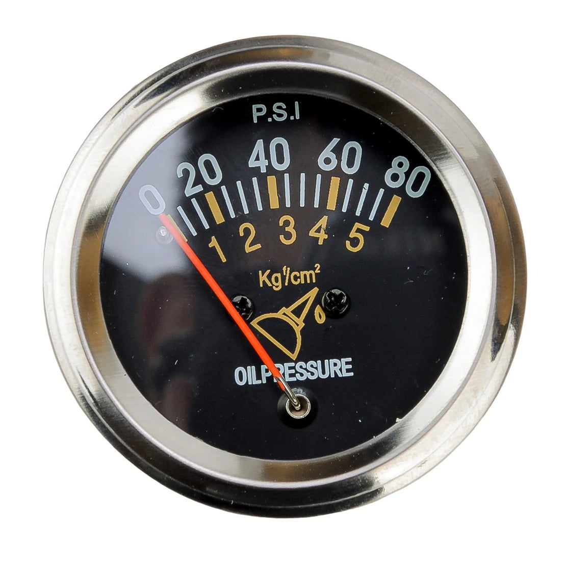 52mm Universal Mechanical Oil Pressure Gauge Meter 0-80 PSI for Skoda