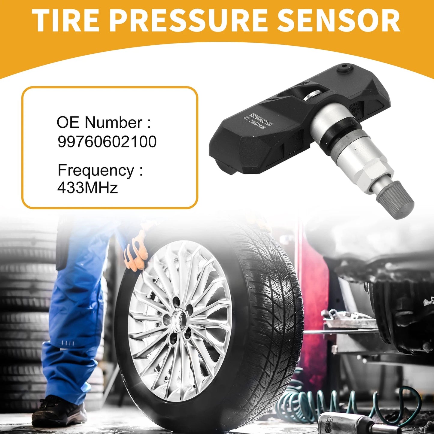 Tire Pressure Sensor for Porsche 911 433MHz (2005 - 2016)