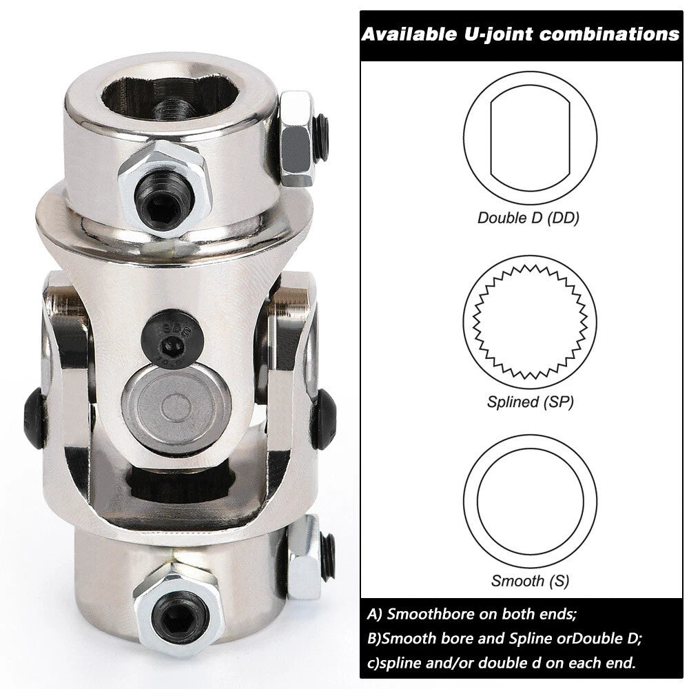 Steering Universal U-Joint 3/4" DD for Hot Rod