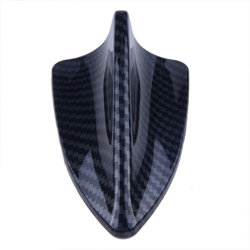 Universal Carbon Fiber Shark Fin Antenna Cover for Car Radio FM/AM Decor