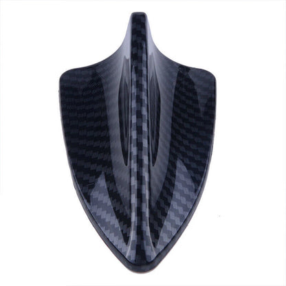 Universal Carbon Fiber Shark Fin Antenna Cover for Car Radio FM/AM Decor