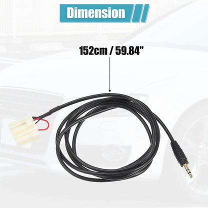 AUX 3.5mm Audio Adapter Cable for Mazda 2 3 5 6 (2006-2013)