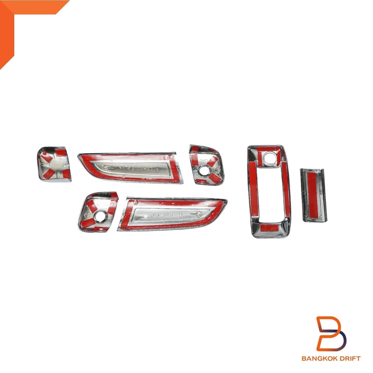 7 x Chrome Door Handle Cover Trim for Toyota Hiace Commuter (2005-2019)