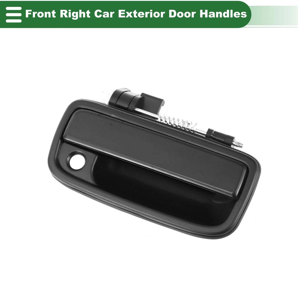 Gloss Black Front Right Exterior Door Handle for Toyota Tacoma (2005-2023)