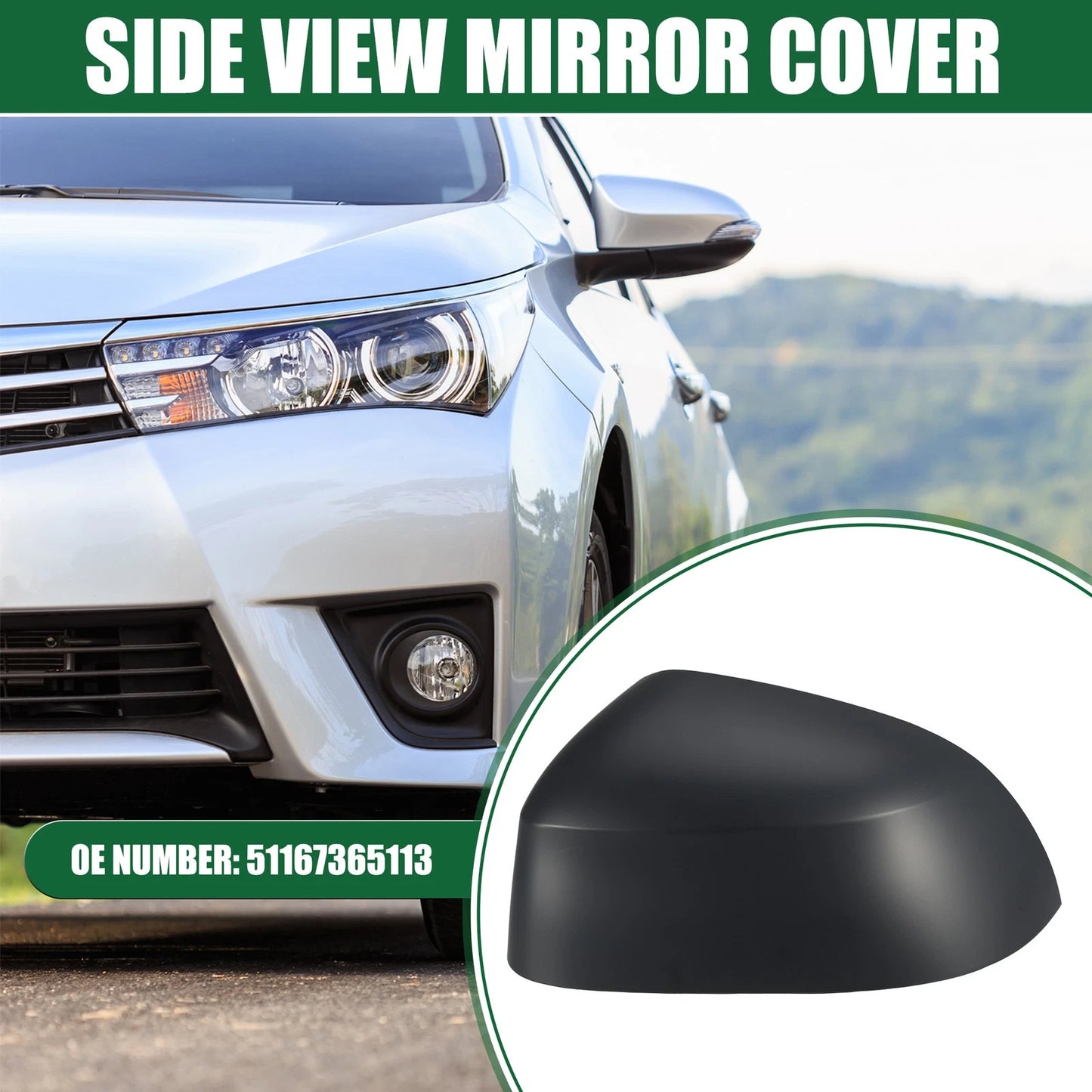 Driver Side Rearview Mirror Cover for BMW X3 (2015-2017)