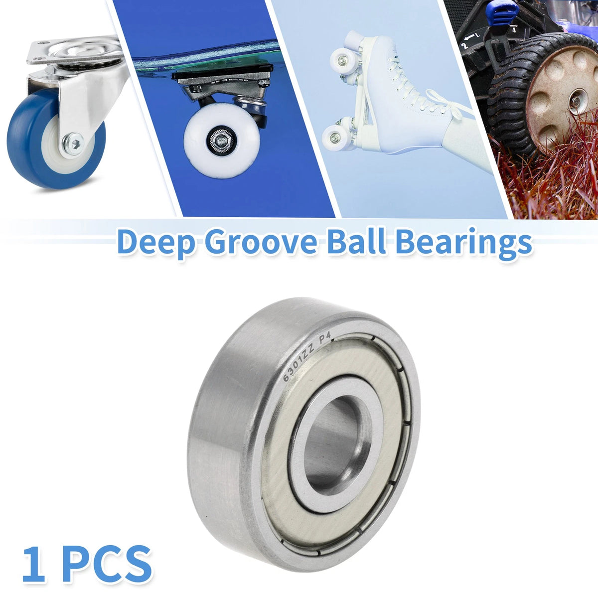 Deep Groove Ball Bearing P4 12x37x12mm 1 Pc for Scooter Skateboard