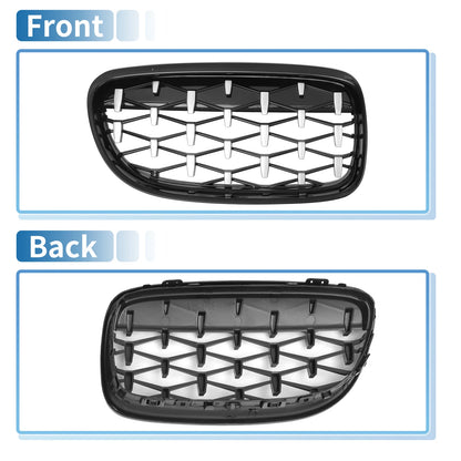 Front Hood Bumper Grille for BMW 335d 328i 335i xDrive (2007-2013) Pair
