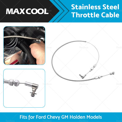 36" Braided Stainless Steel Throttle Cable for Ford Chevy GM Holden Models