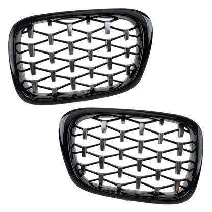 2 x Diamond Style Front Grille for BMW E39 5 Series M5 (1997-2003)
