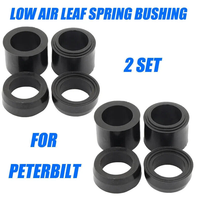 Rubber Low Air Leaf Spring Bushing 2 x Set for Peterbilt