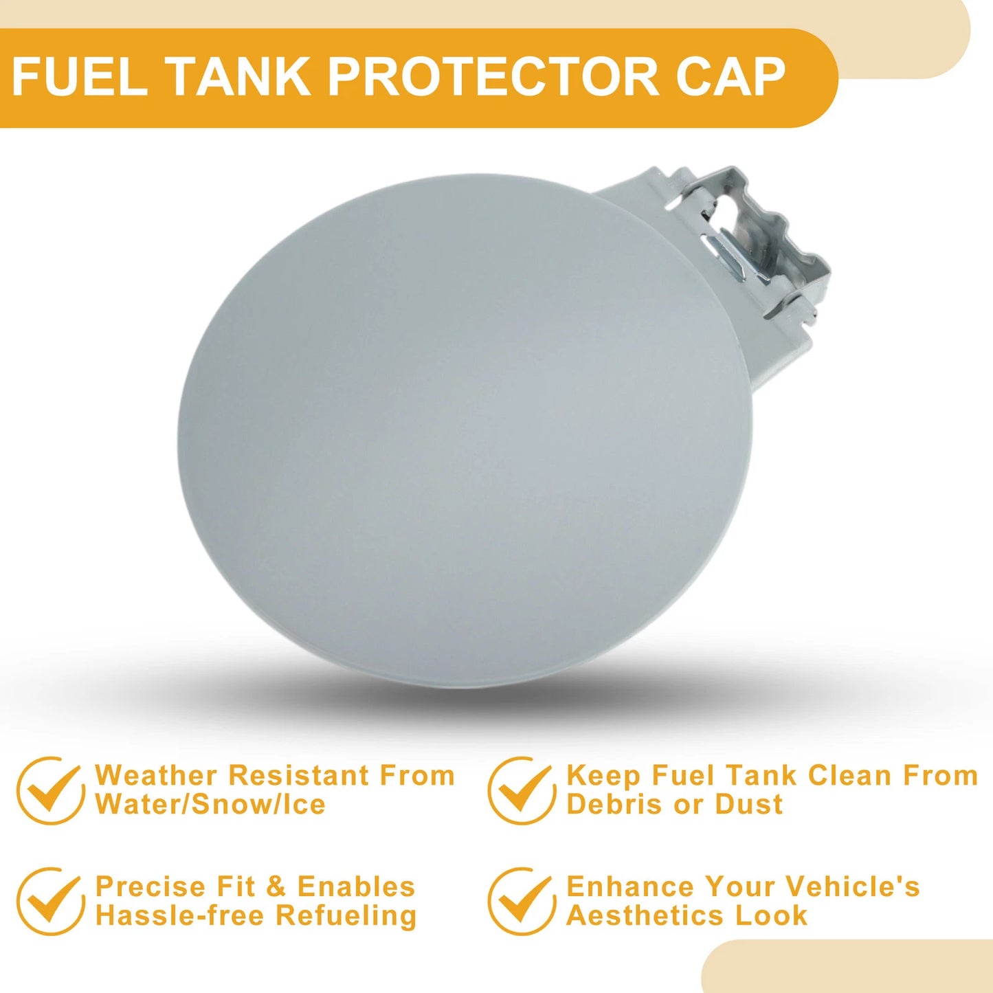 Fuel Tank Door Cap for Chevy Silverado 1500 (1999-2006) Black