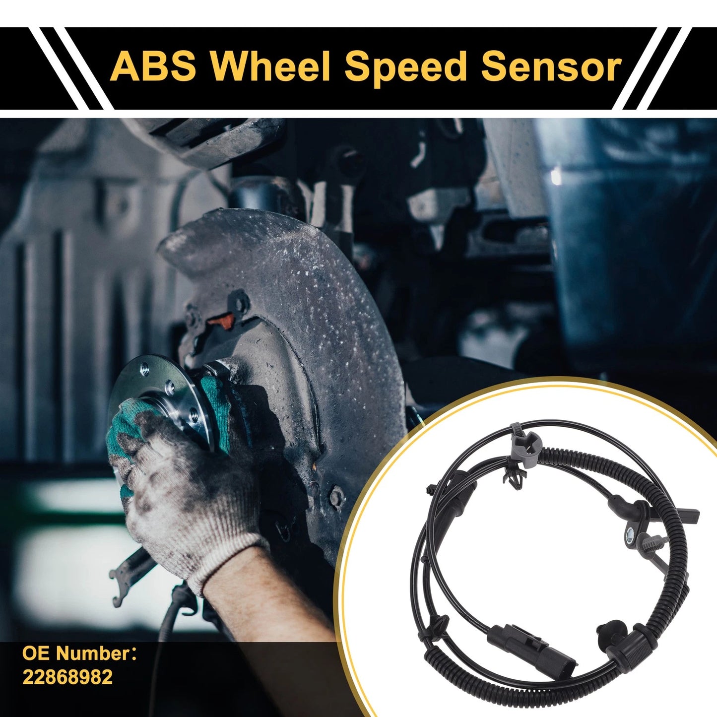 ABS Wheel Speed Sensor 1 x Left Rear for Chevrolet Impala (2014-2019)