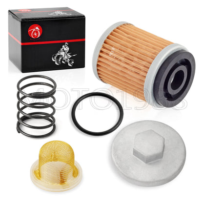 Oil Drain Plug CAP Spring Oil Filter STRAINER for YAMAHA SR185/XT225/BW200/TT225