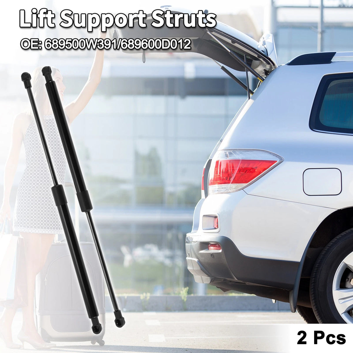 Rear Hatch Lift Supports for Toyota Yaris Hatchback 2006-2011 (2 x Struts)