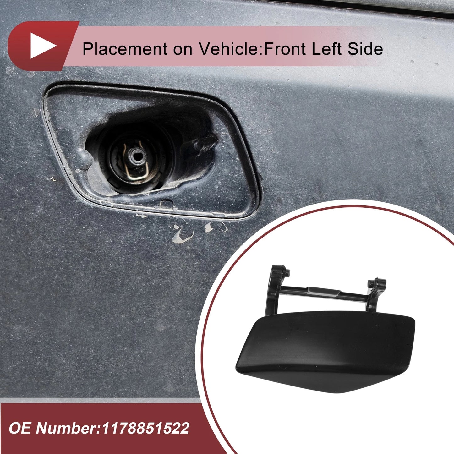 Front Left Bumper Trim Nozzle for Mercedes-Benz CLA250 (2014-2019)