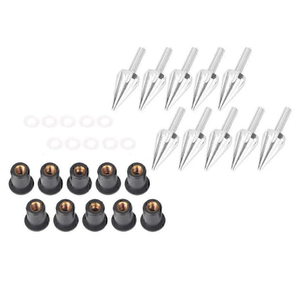 10 Pcs Spike Windshield Bolts for Honda Yamaha Suzuki BMW Ducati Universal