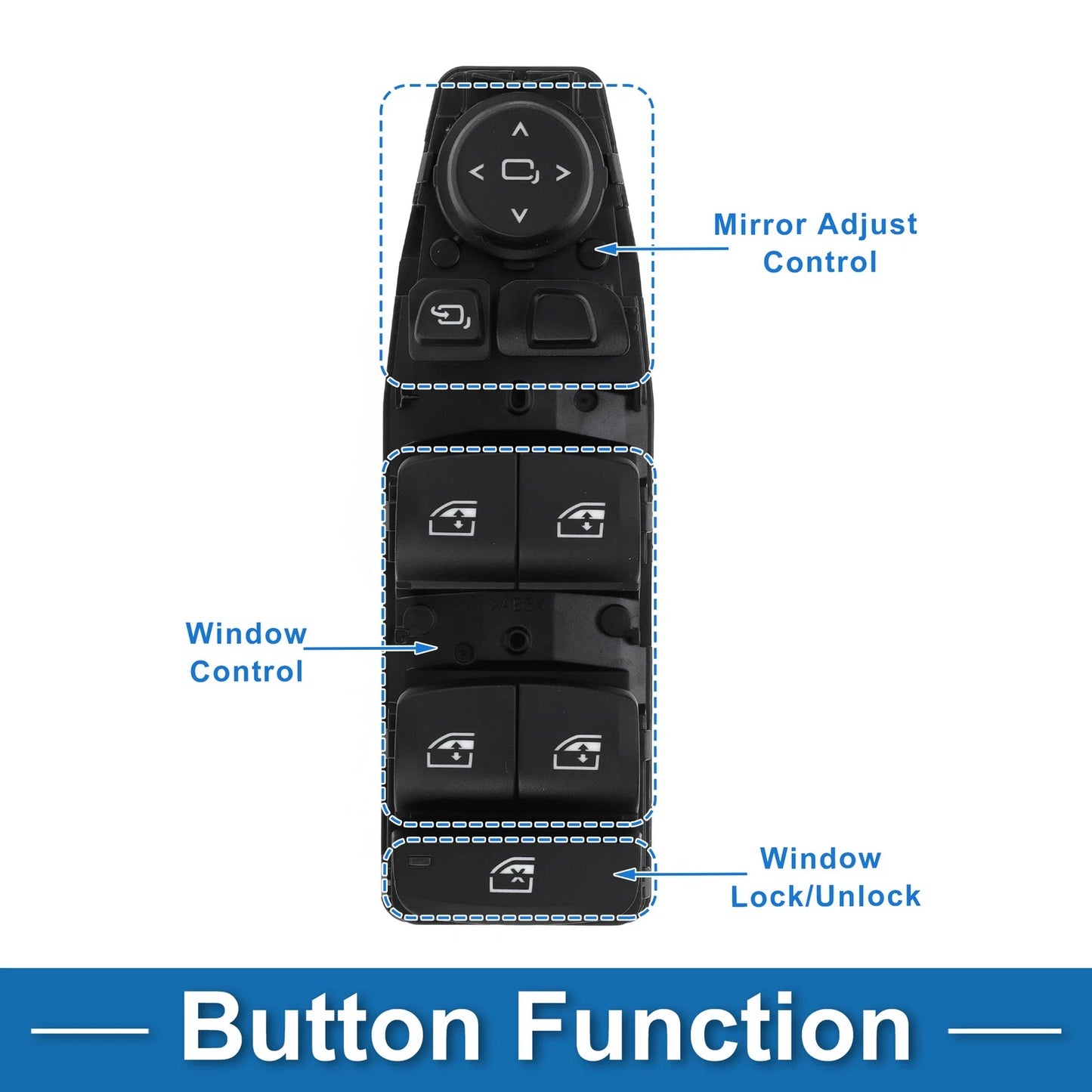 Power Window Switch for BMW 530e 2018-2023 2 x Window Control Switches