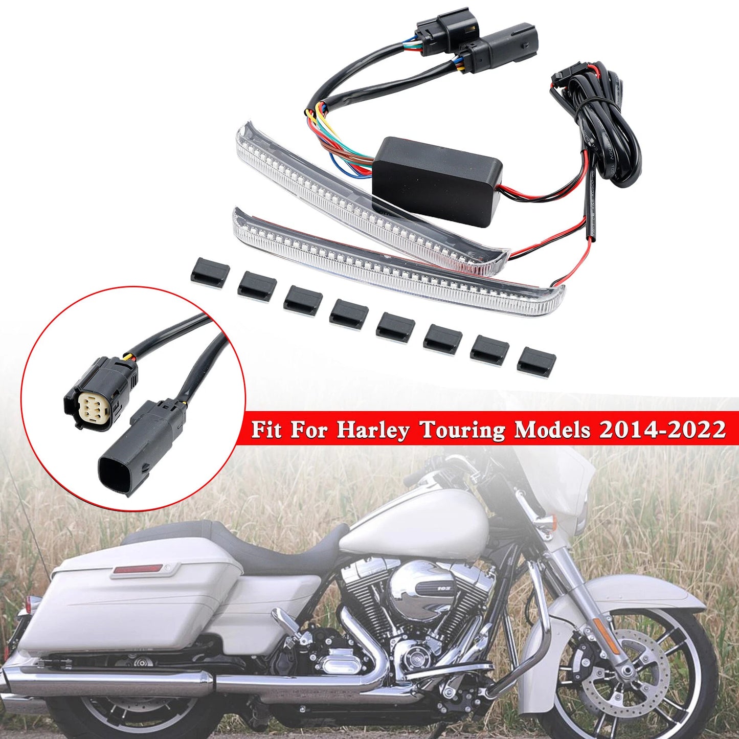 Saddlebag Turn Signal Lights for Harley Road Glide FLHR CVO (2014-2022)
