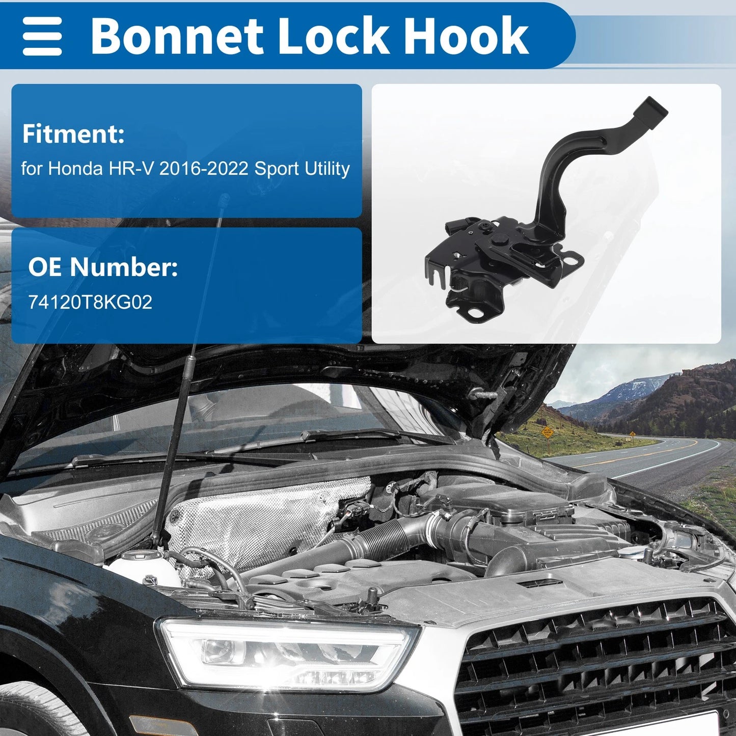 Hood Latch Assembly for Honda HR-V (2016-2022)