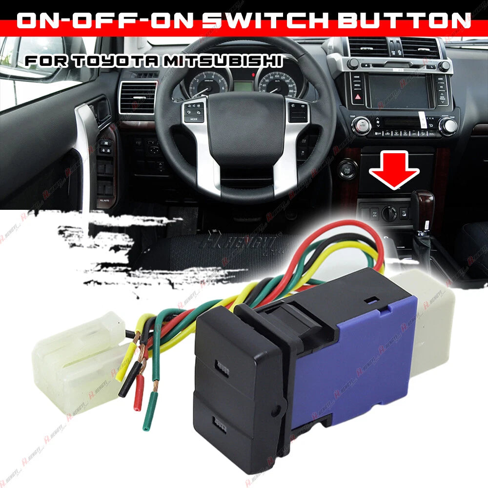 Center Console Amber Light Switch Button for Toyota Mitsubishi