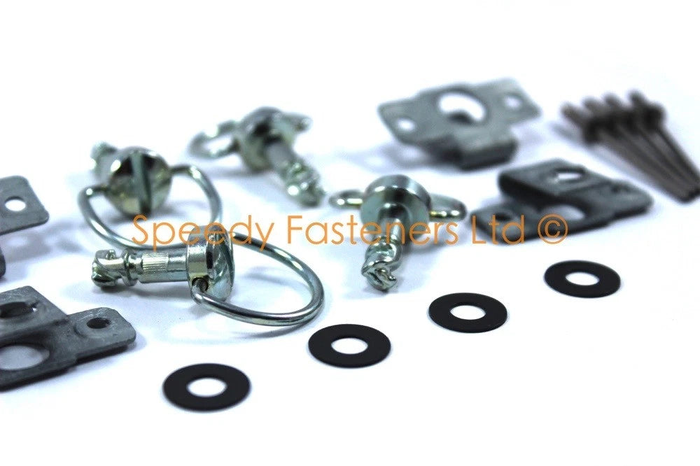 5x Dzus Fasteners D-Ring Battery Cover for MG MGB (1962–1980)