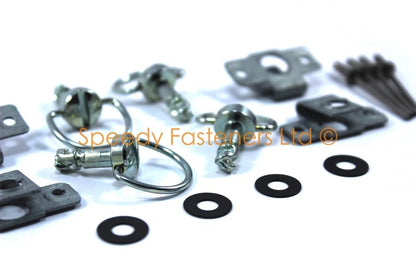5x Dzus Fasteners D-Ring Battery Cover for MG MGB (1962–1980)