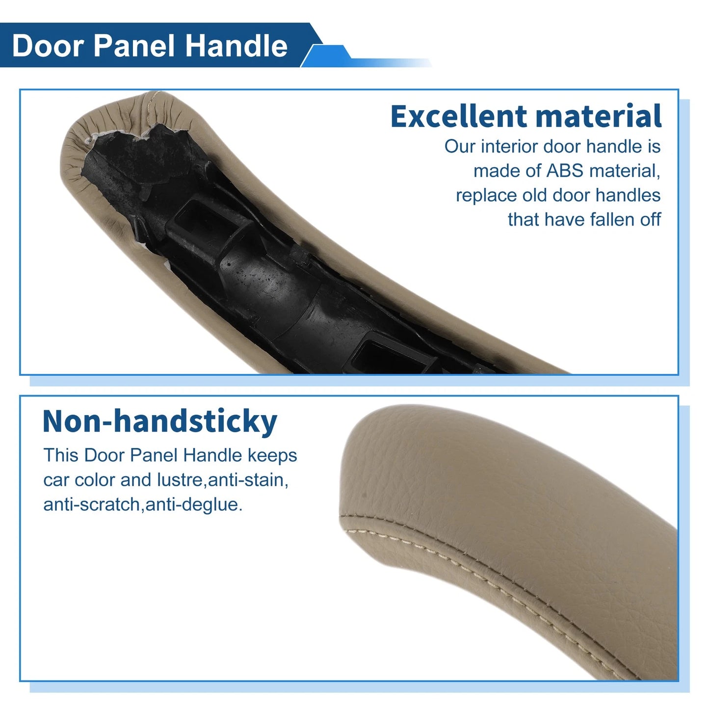 Beige Front Passenger Side Inner Door Handle for BMW X3 (2010-2016)