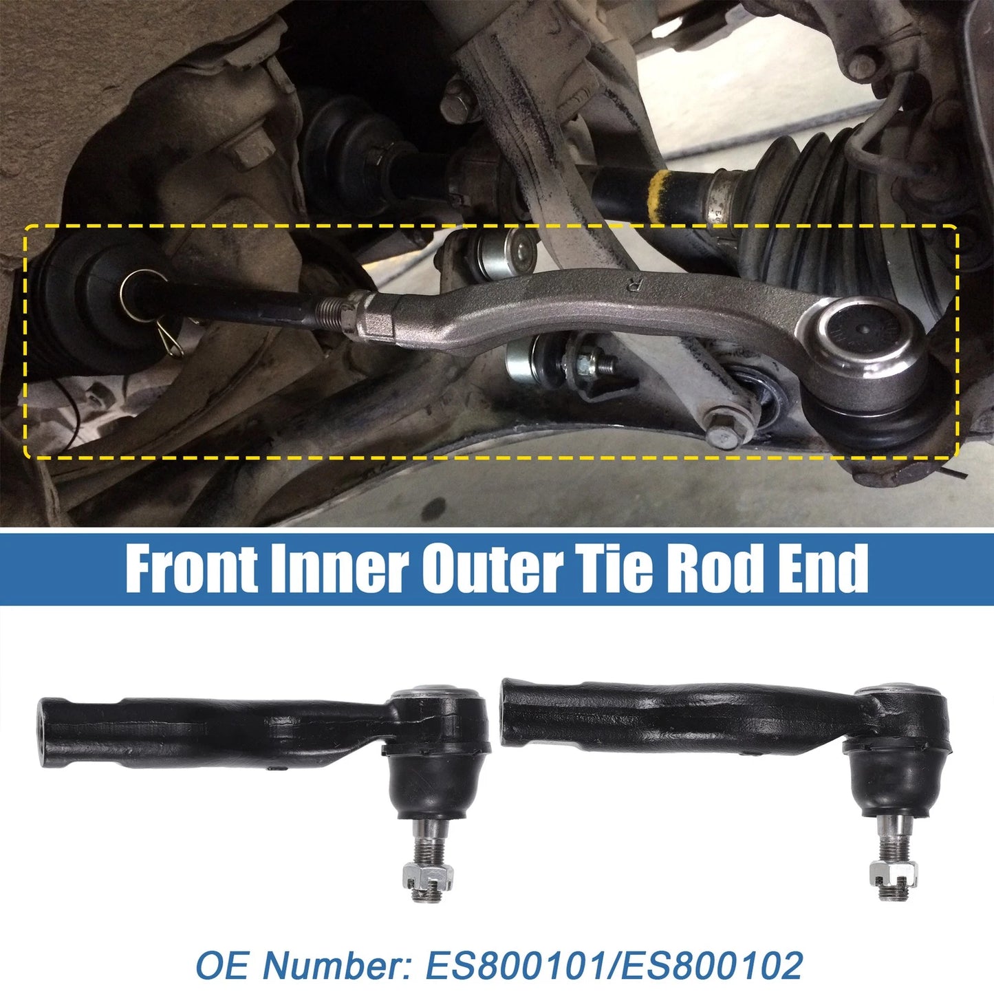 Front Outer Tie Rod End Links for Ford Fusion (2006-2012)