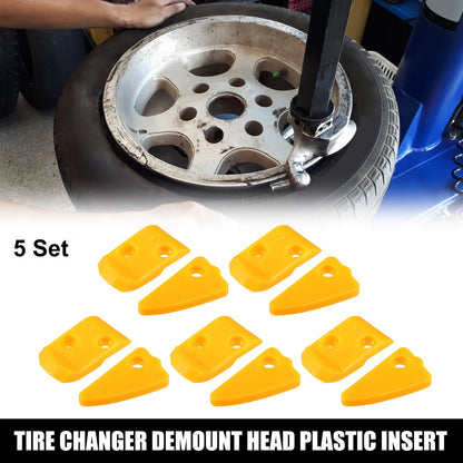 5 x Set Motorcycle Tire Changer Demount Head Plastic Insert for Motorcycle
