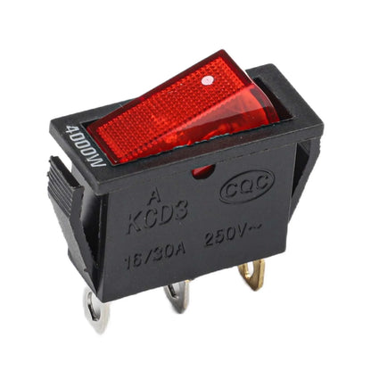 Power Switch Rocker Switch 3 Pins AC 125V 20A for Boat/Cart