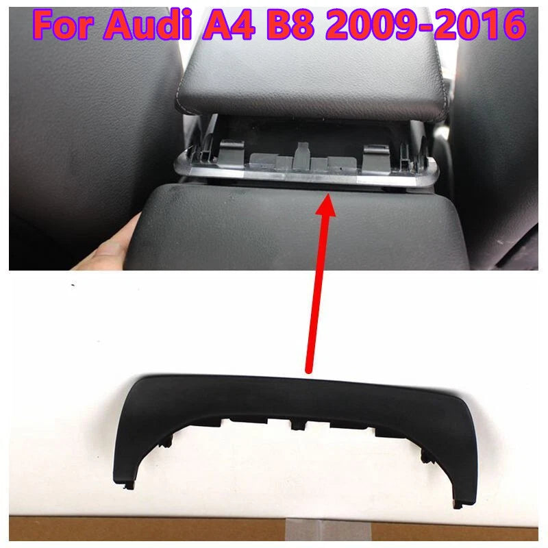 Central Armrest Cover Trim Bezel Black for Audi A4 B8 (2009–2016)