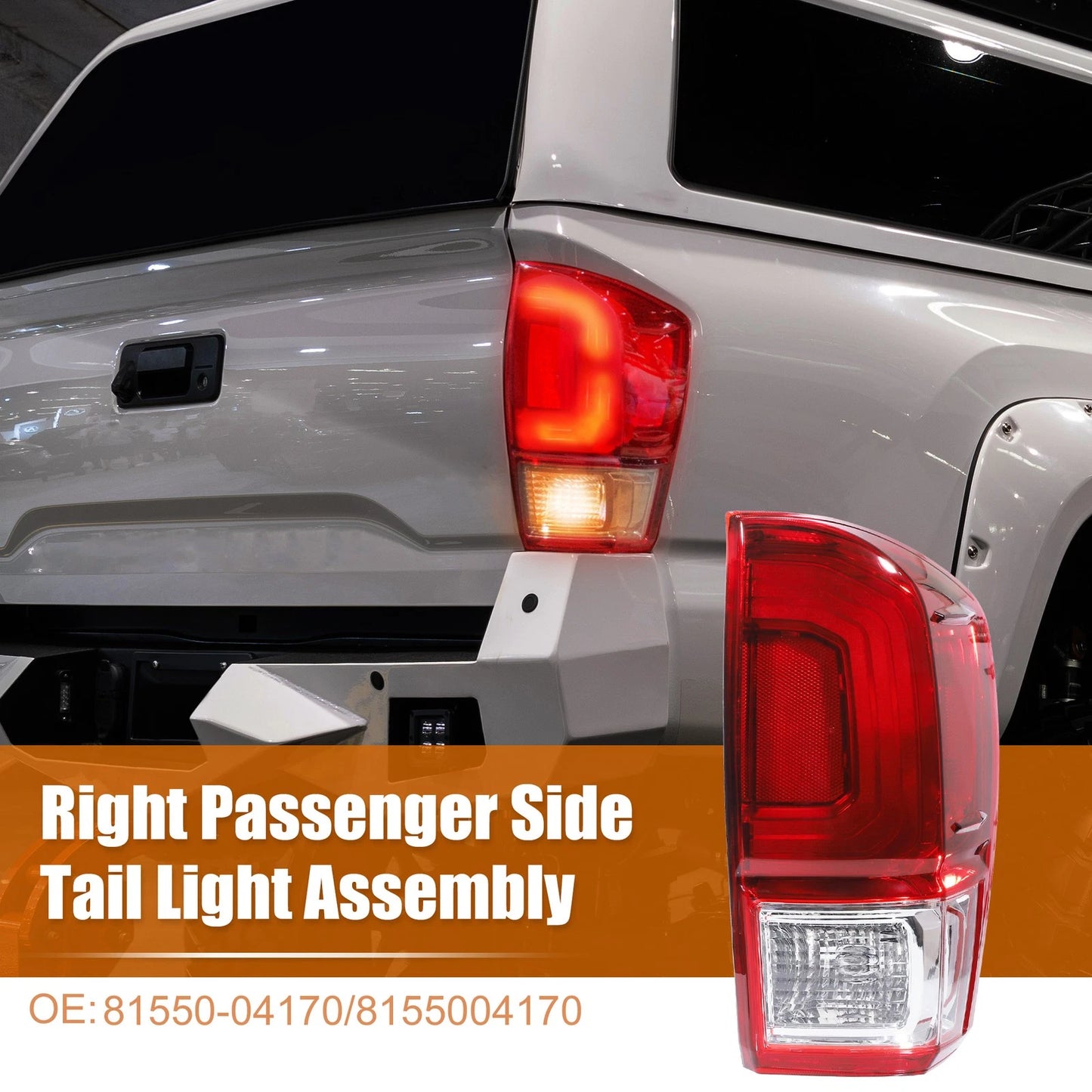 Right Side LED Tail Light Assembly for Toyota Tacoma (2016-2019)