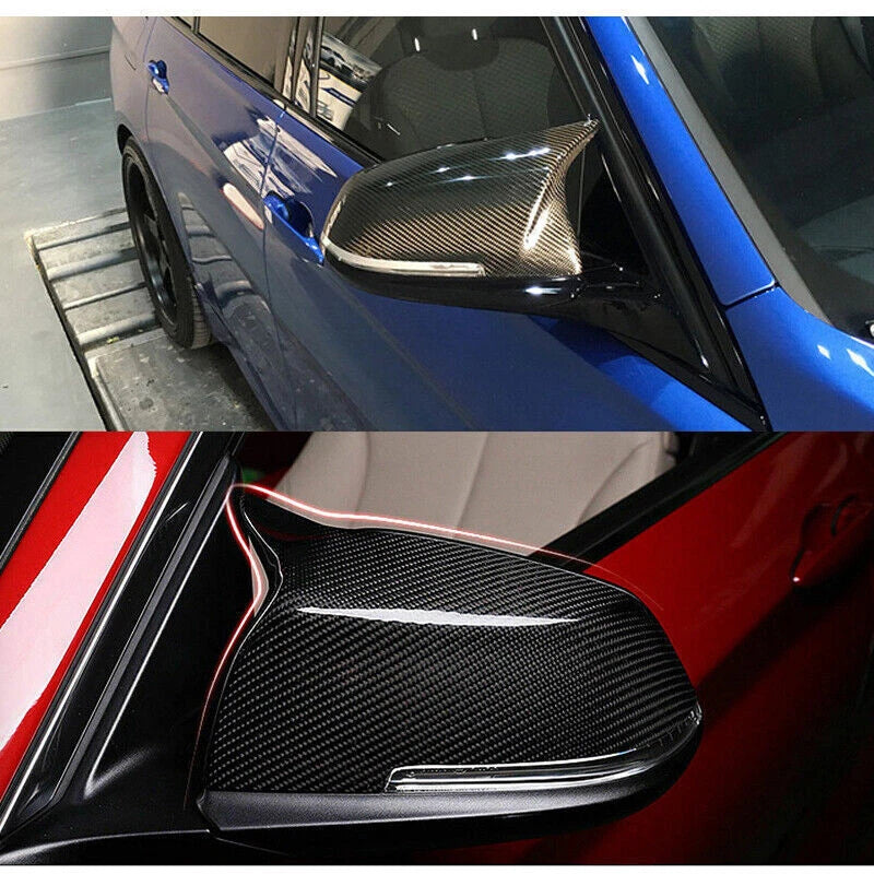Carbon Paint Side Mirror Cover Cap for BMW 3 Series F30 F31 F20 (2012-2019)