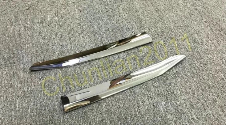 Front Grilles Garnish Molding Cover Trim for Subaru XV (2018-2020) 2 x ABS Chrome