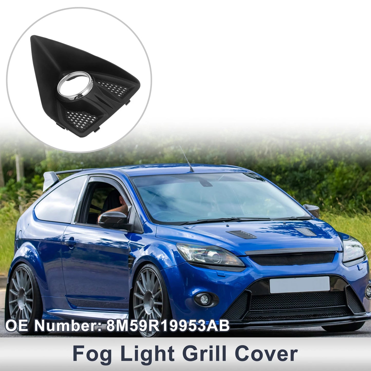 Fog Light Grill for Ford Focus (2005) - 1 x Car Front Left Light Cover