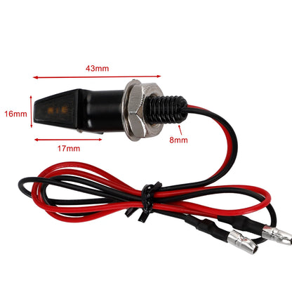 8mm 12V Indicator Light for Yamaha Motorcycle
