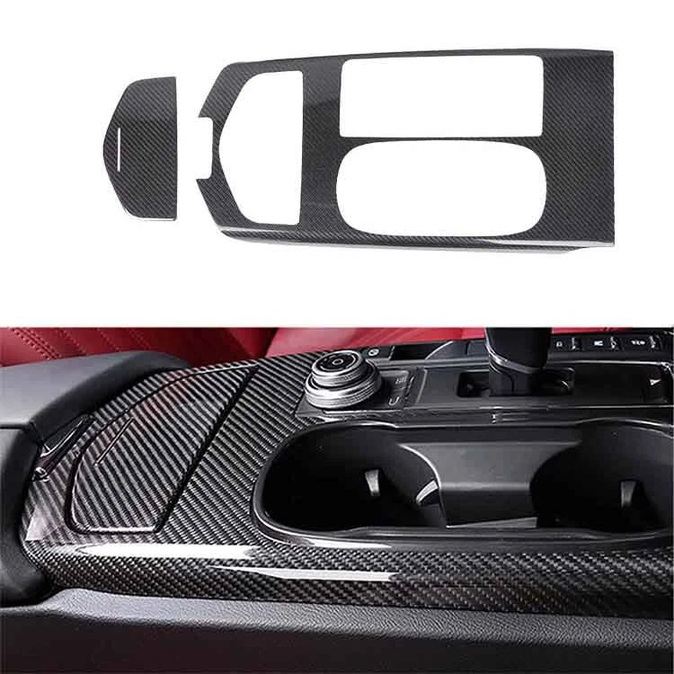 Carbon Fiber Center Console Gear Shift Panel Trim for 2017-2021 Maserati Ghibli