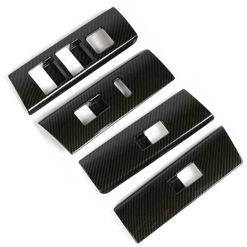 Carbon Fiber Window Lift Switch Panel Trims for Toyota 4Runner (2010-2019)