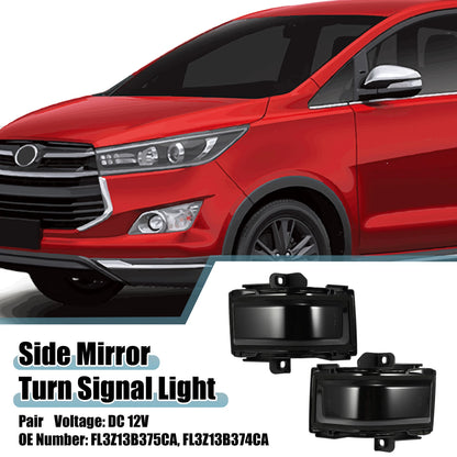 White Yellow Side Mirror Turn Signal Light for Ford (2015-2023)