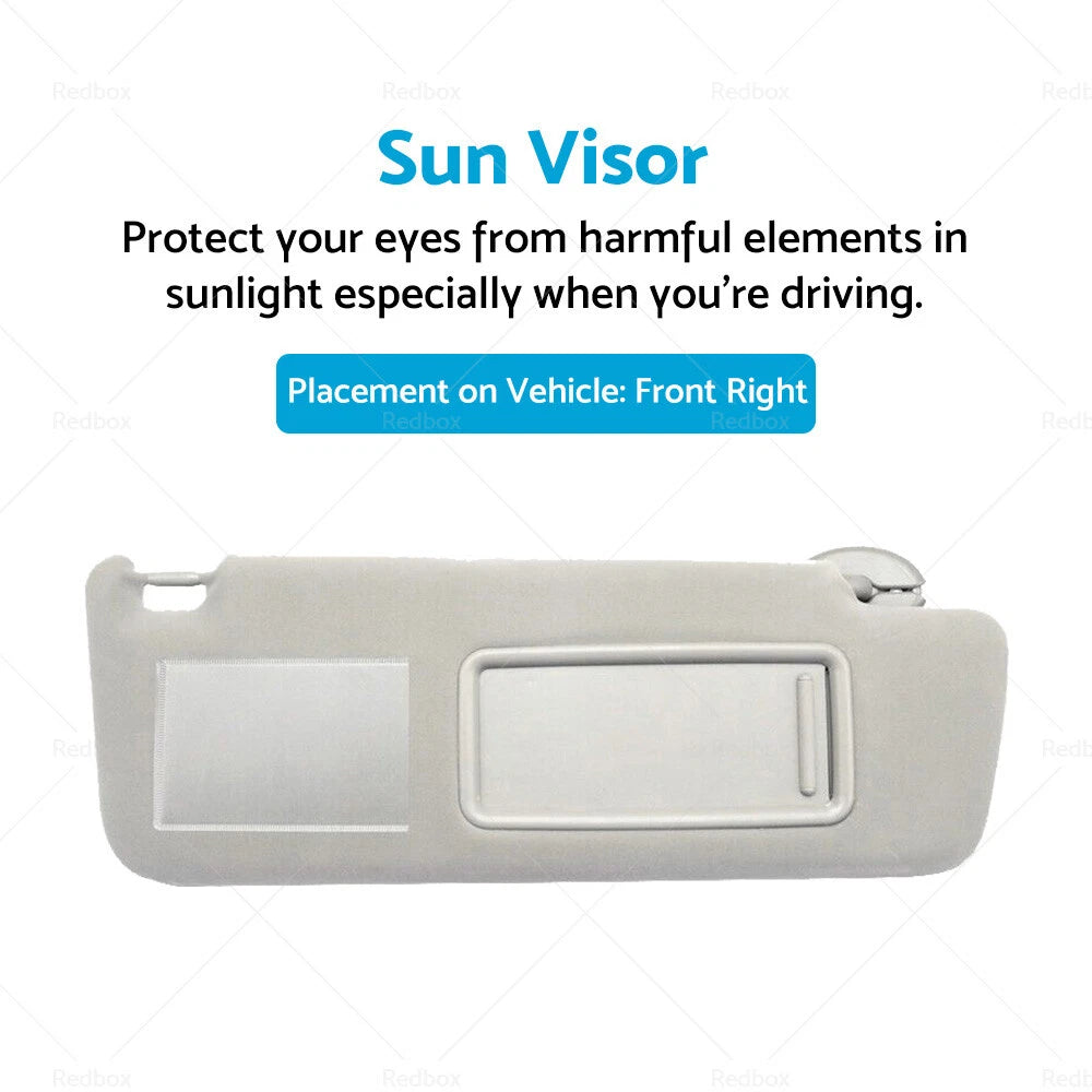 RH Sun Visor for Toyota Prado TRJ120 RZJ120 LJ120 GRJ120 KZJ120 KDJ120 (2003-2009)