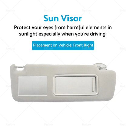 RH Sun Visor for Toyota Prado TRJ120 RZJ120 LJ120 GRJ120 KZJ120 KDJ120 (2003-2009)