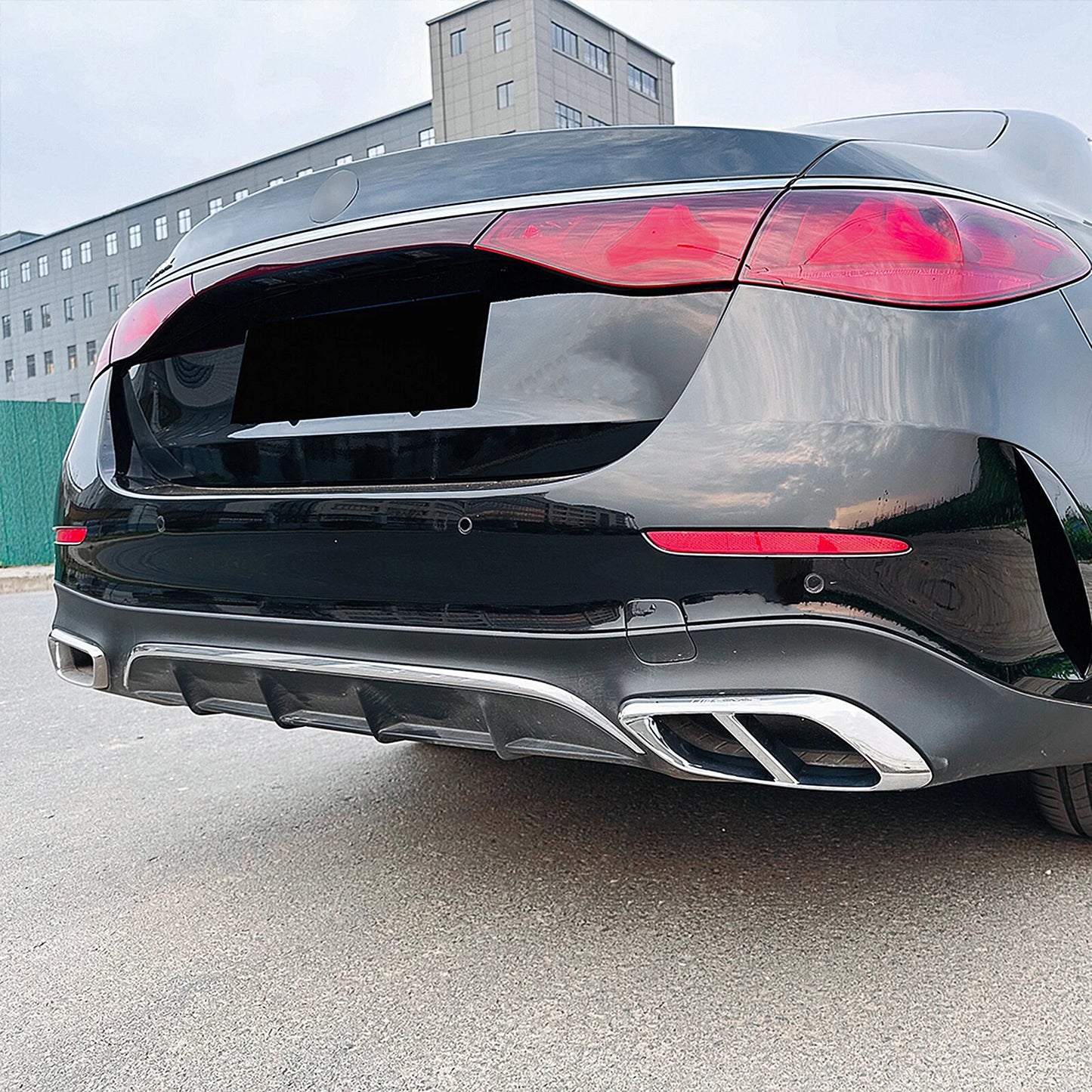 Rear Exhaust Pipe Frame Cover for Benz W214 E260 E300 AMG (2024-UP)