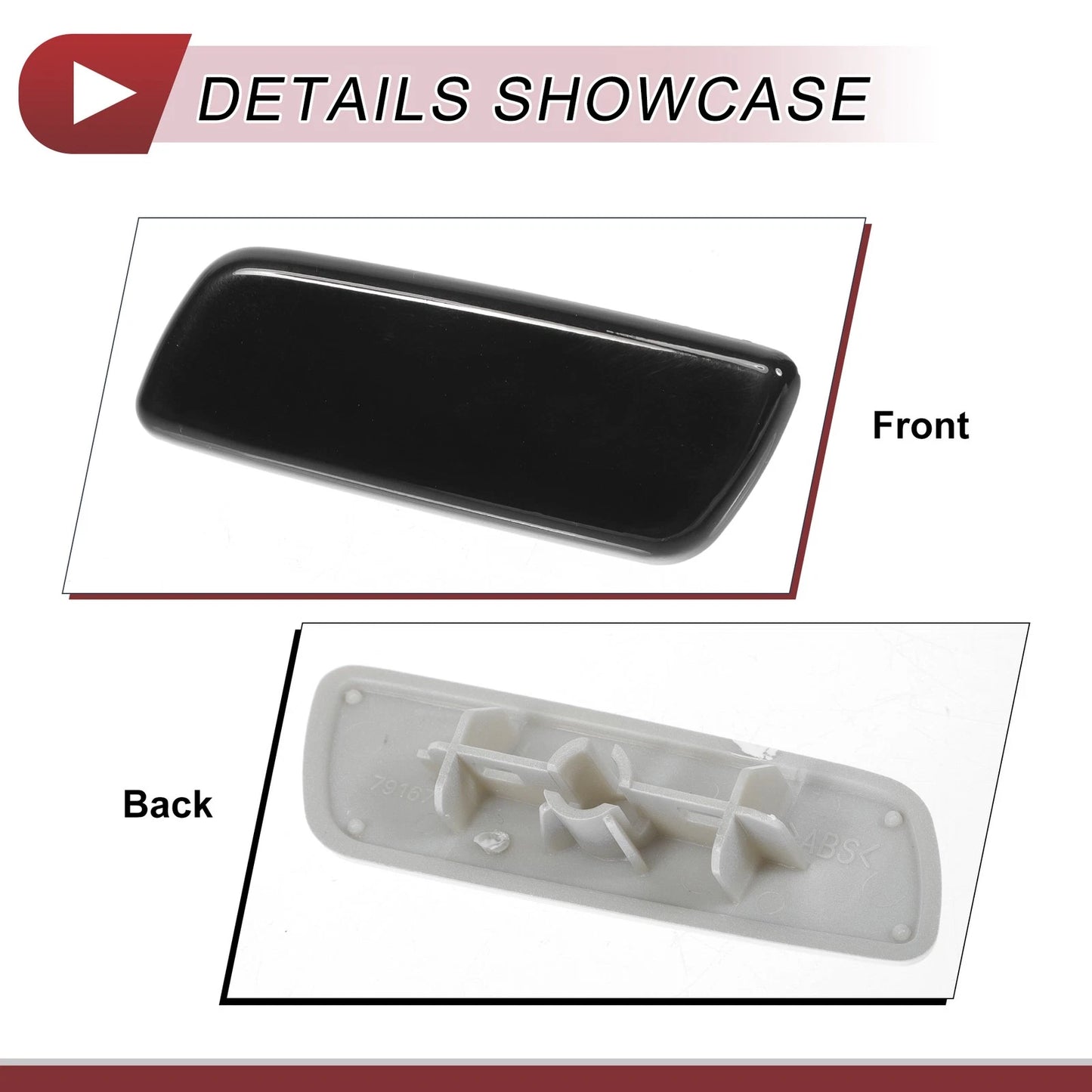Front Left Washer Nozzle Cover for Lexus RX350 (2010-2013) - Black 1 x Cap