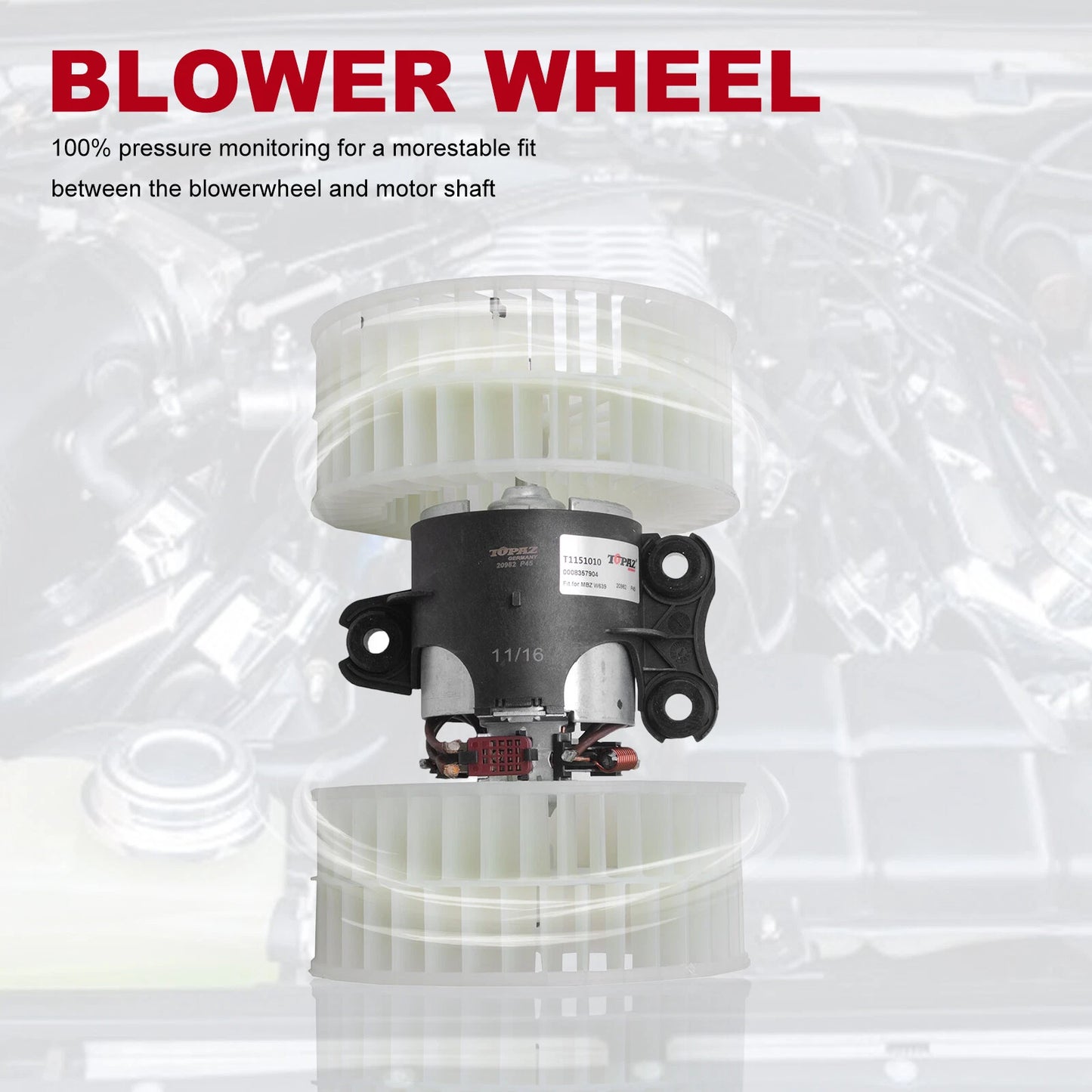 Heater Blower Motor + Fan for Mercedes Viano Vito W639 (2003-2014)