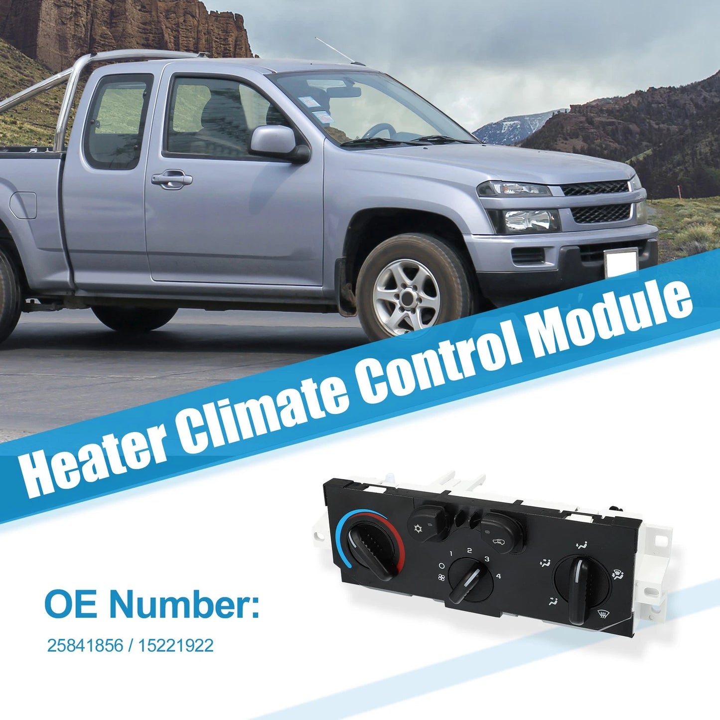 Temperature Heater for GMC Plastic Black White
